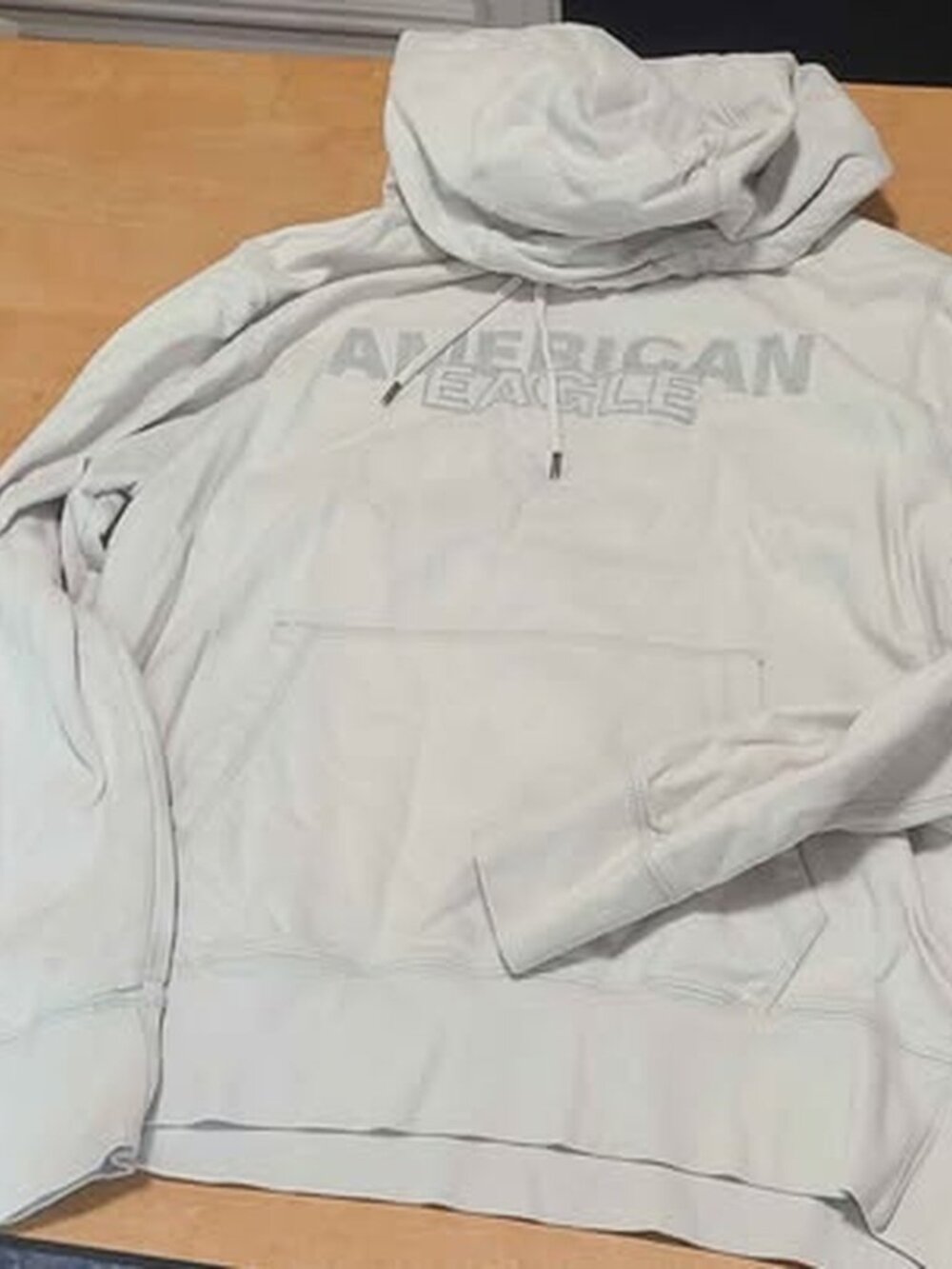 American Eagle Embroidered Logo Hoodie M